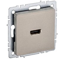 Розетка HDMI BRITE РHDMI-0-БрШ шампань (BR-H10-K37)