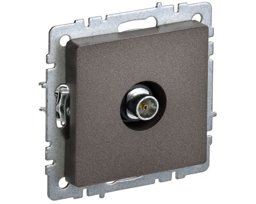 Розетка TV 1-местная оконечная BRITE РТВ11-0-БрТБ темная бронза (BR-A10-O-K45)