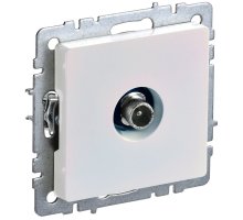 Розетка TV 1-местная проходная BRITE РТВ10-0-БрЖ жемчуг (BR-A10-P-K36)