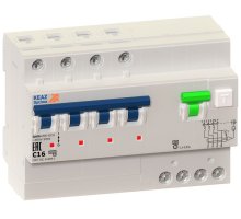 OptiDin VD63 4п C 10А 30мА тип A 6кА УХЛ4, КЭАЗ (103475)