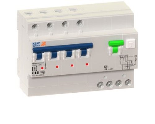 OptiDin VD63 4п C 32А 30мА тип A 6кА УХЛ4, КЭАЗ (103479)