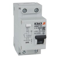 АВДТ32-22C20-AC 2п C 20А 30мА тип AC 4.5кА УХЛ4, КЭАЗ (318362)