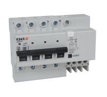 АД14-42C63-AC-УХЛ4 4п C 63А 30мА тип AC 4.5кА, КЭАЗ (318387)