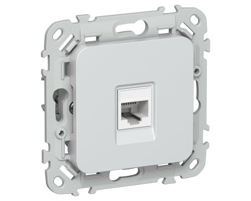 FLITE Розетка компьютерная RJ45 кат 6 UTP РК6-1-0-ФлЖ скрытой установки жемчуг (FI-K12-2-K36)