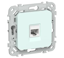 FLITE Розетка компьютерная RJ45 кат 5Е UTP РК5е-1-0-ФлХЛ скрытой установки холодный лед (FI-K12-1-K94)