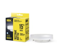 Лампа светодиодная T75 таблетка 15Вт 230В 6500К GX53 (LLE-T80-15-230-65-GX53)