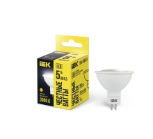 Лампа светодиодная MR16 софит 5Вт 230В 3000К GU5.3 (LLE-MR16-5-230-30-GU5)