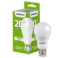 Лампа светодиодная A60 груша 20Вт 230В 4000К E27 (LL-A60-20-230-40-E27-G)