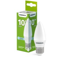 Лампа светодиодная C35 свеча 10Вт 230В 6500К E27 (LL-C35-10-230-65-E27-G)