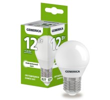 Лампа светодиодная G45 шар 12Вт 230В 4000К E27 (LL-G45-12-230-40-E27-G)