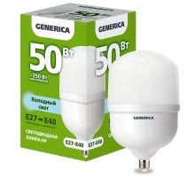 Лампа светодиодная HP 50Вт 230В 6500К E27-E40 (LL-HP-50-230-65-E27-E40-G)