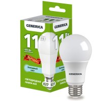 Лампа светодиодная A60 груша 11Вт 230В 6500К E27 ПРОМО (LL-A60-11-230-65-E27-G)