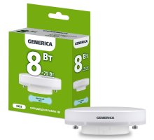 Лампа светодиодная T80 таблетка 8Вт 230В 6500К GX53 (LL-T80-08-230-65-GX53-G)