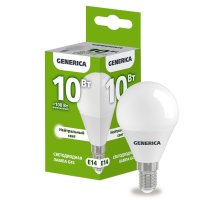 Лампа светодиодная G45 шар 10Вт 230В 4000К E14 (LL-G45-10-230-40-E14-G)