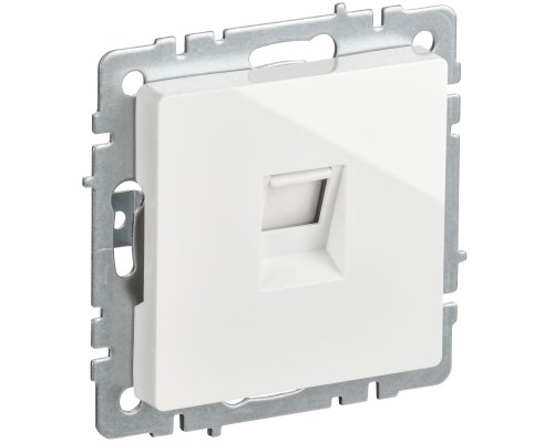 Розетка компьютерная RJ45 BRITE кат.5E РК10-БрБ скрытой установки белый (BR-K10-1-K01-PRO)