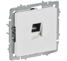 Розетка компьютерная RJ45 BRITE кат.6 РК11-БрАБ скрытой установки арктический белый (BR-K10-2-K91)