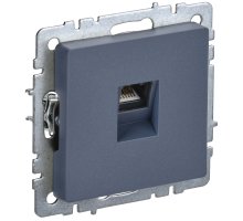 Розетка компьютерная RJ45 BRITE кат.6 РК11-БрМ скрытой установки маренго (BR-K10-2-K35)